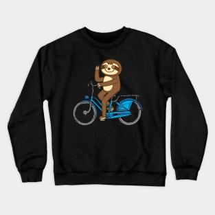 Sloth bicycle Crewneck Sweatshirt